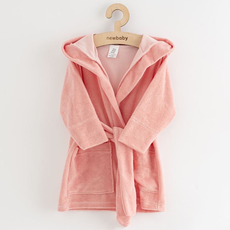 Dětský froté župan New Baby Comfortably pink Růžová