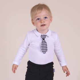 Kojenecké bavlněné body s kravatou i motýlkem Nicol Viki Dle obrázku