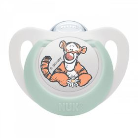 Šidítko NUK Star Disney Medvídek  6-18m bílo zelené | 6-18 m