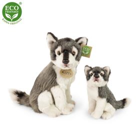 Plyšový vlk s mládětem 27cm ECO-FRIENDLY RAPPA