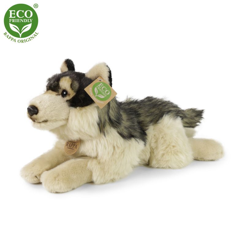 Plyšový vlk ležící 35 cm ECO-FRIENDLY RAPPA