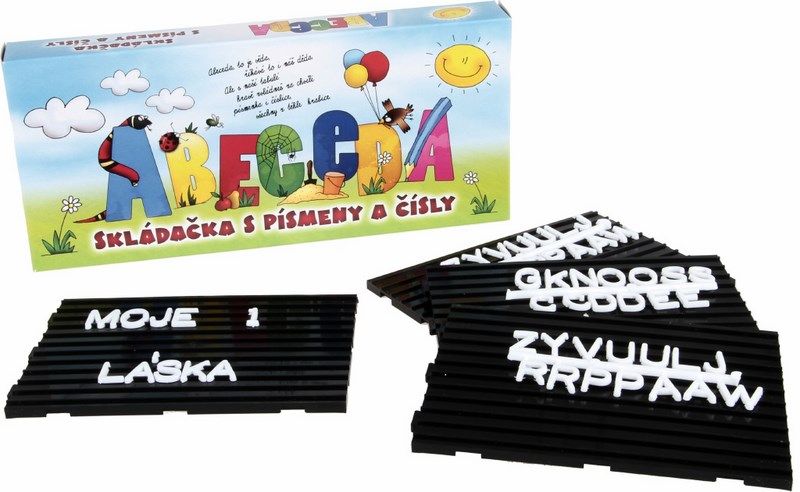 Skládačka s písmeny a čísly ABECEDA RAPPA