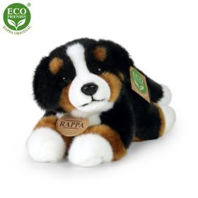 Plyšový bernský salašnický pes ležící 23 cm ECO-FRIENDLY RAPPA