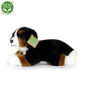 Plyšový bernský salašnický pes ležící 23 cm ECO-FRIENDLY RAPPA