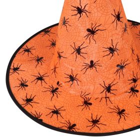 Klobouk čarodějnický oranžový pro dospělé RAPPA