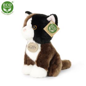 Plyšová kočka sedící 18 cm ECO-FRIENDLY RAPPA