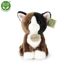 Plyšová kočka sedící 18 cm ECO-FRIENDLY