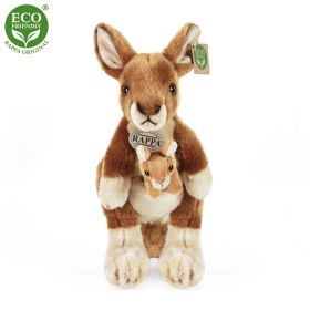Plyšový klokan s mládětem 27 cm ECO-FRIENDLY RAPPA