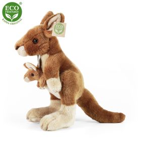 Plyšový klokan s mládětem 27 cm ECO-FRIENDLY RAPPA