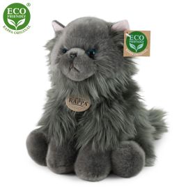 Plyšová kočka perská dlouhosrstá modrá 30 cm ECO-FRIENDLY