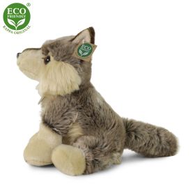 Plyšový vlk sedící 30 cm ECO-FRIENDLY RAPPA