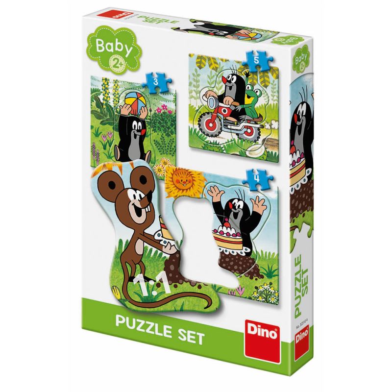 Puzzle baby 3-5 - Krtek na louce DINO Toys
