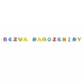 Girlanda papírová BEZVA NAROZENINY RAPPA