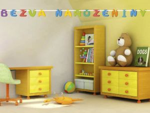 Girlanda papírová BEZVA NAROZENINY RAPPA