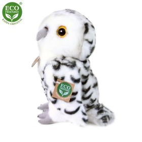 Plyšová sova bílá 25 cm ECO-FRIENDLY RAPPA