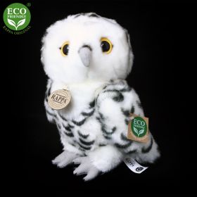 Plyšová sova bílá 25 cm ECO-FRIENDLY RAPPA