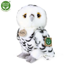 Plyšová sova bílá 25 cm ECO-FRIENDLY