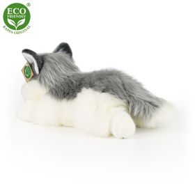 Plyšový pes husky ležící 30 cm ECO-FRIENDLY RAPPA