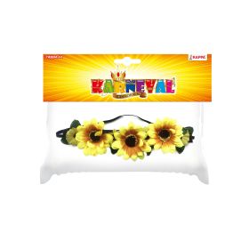 čelenka květina žlutá 3 velké květy RAPPA