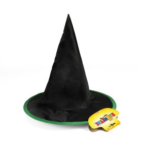 Dětský klobouk černo-zelený čarodějnice/Halloween RAPPA