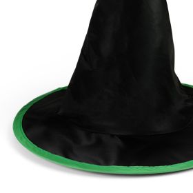 Dětský klobouk černo-zelený čarodějnice/Halloween RAPPA