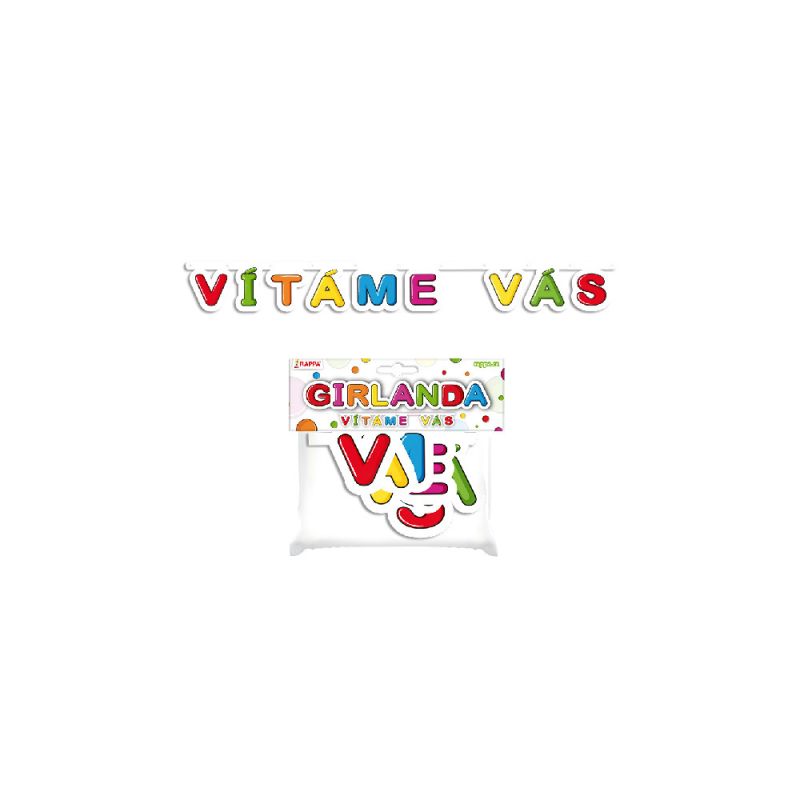Girlanda papírová - VÍTÁME VÁS RAPPA