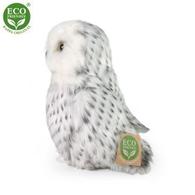 Plyšová sova sněžná 18 cm ECO-FRIENDLY RAPPA