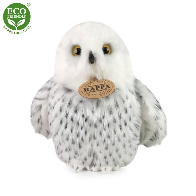 Plyšová sova sněžná 18 cm ECO-FRIENDLY RAPPA
