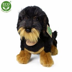 Plyšový drsnosrstý jezevčík sedící 30 cm ECO-FRIENDLY RAPPA