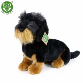 Plyšový drsnosrstý jezevčík sedící 30 cm ECO-FRIENDLY RAPPA