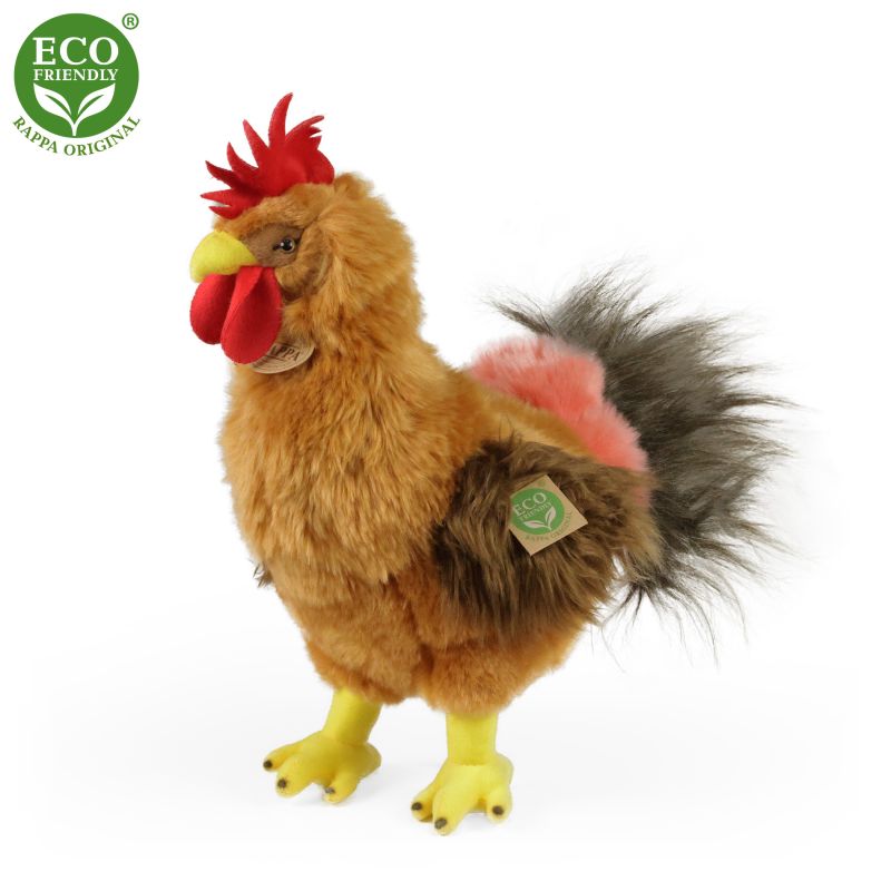 Plyšový kohout stojící 33 cm ECO-FRIENDLY RAPPA