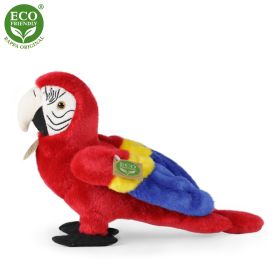 Plyšový papoušek červený Ara Arakanga 24 cm ECO-FRIENDLY RAPPA