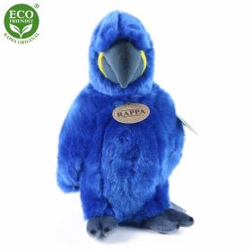 Plyšový papoušek modrý ara hyacintový stojící 25 cm ECO-FRIENDLY RAPPA