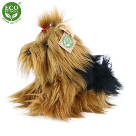 Plyšový pes jorkšírský teriér sedící 23 cm ECO-FRIENDLY RAPPA