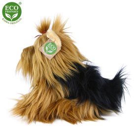 Plyšový pes jorkšírský teriér sedící 23 cm ECO-FRIENDLY RAPPA