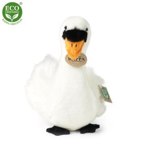 Plyšový pták labuť sedící 23 cm ECO-FRIENDLY RAPPA