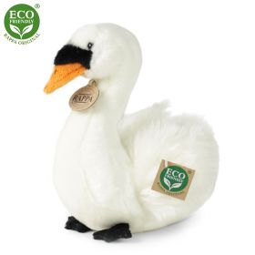 Plyšový pták labuť sedící 23 cm ECO-FRIENDLY