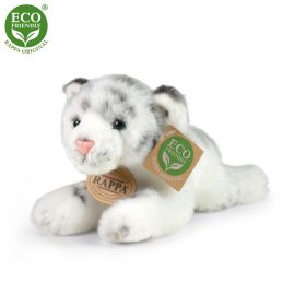 Plyšový tygr bílý ležící 17 cm ECO-FRIENDLY