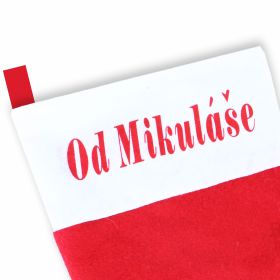 Vánoční punčocha s nápisem Od Mikuláše RAPPA