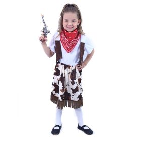 Dětský kostým kovbojka s šátkem (S) RAPPA