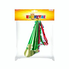 Klobouk papírový mini plesový 4 ks v sáčku RAPPA