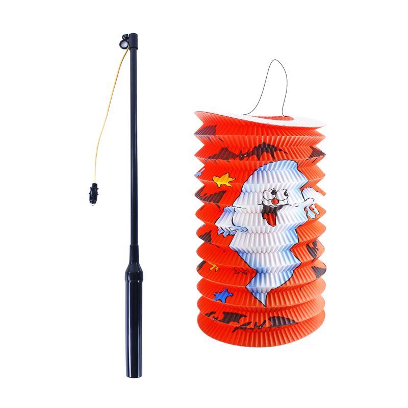 Lampion Halloween 15 cm se svítící hůlkou 40 cm RAPPA