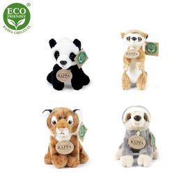 Plyšová zvířata exotická sedící 13 - 15 cm ECO-FRIENDLY