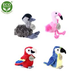 Plyšoví pták exotický 15 cm ECO-FRIENDLY