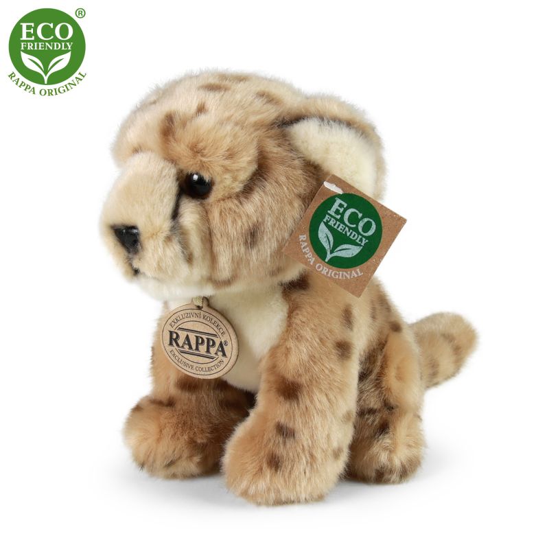 Plyšový gepard sedící 18 cm ECO-FRIENDLY RAPPA