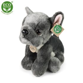 Plyšový pes francouzský buldoček sedící 26 cm ECO-FRIENDLY