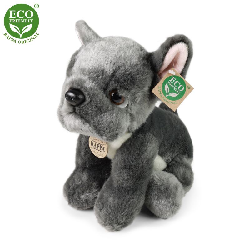 Plyšový pes francouzský buldoček sedící 26 cm ECO-FRIENDLY RAPPA
