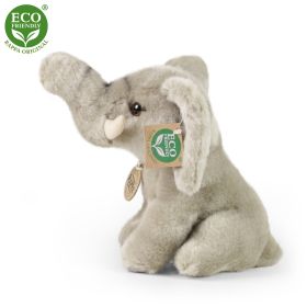 Plyšový slon sedící 18 cm ECO-FRIENDLY RAPPA
