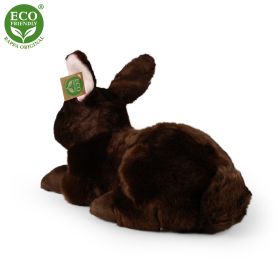 Plyšový králík hnědý ležící 36 cm ECO-FRIENDLY RAPPA