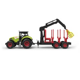 Traktor plastový se zvukem a světlem s vlečkou a chapadlem RAPPA